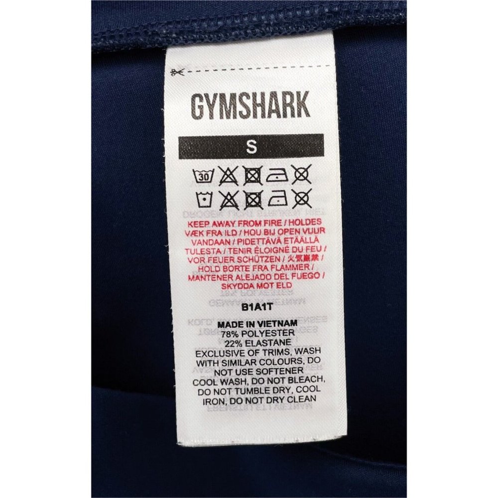 Gymshark Women’s Small Blue Stretch Leggings Yoga Workout Gym Athletic Sports - Picture 3 of 3